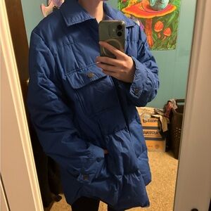 The Company Store Large Women's Blue Puffer Jacket